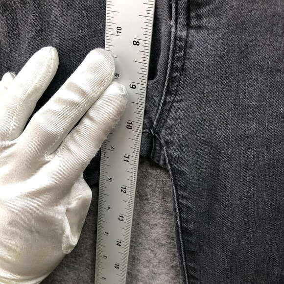 American Eagle Super Hi-Rise Jegging Womens Size 4 Black Super Stretch Ripped - Picture 9 of 12